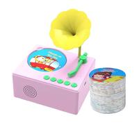 Juguete Fonógrafo para Niños - Tocadiscos De Gramófono Portátil | Dispositivo Interactivo De Historia Musical para Niños Pequeños, Atractivo Regalo De Entretenimiento Educativo para Niñoz Y Niñas