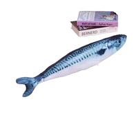 Juguete for gatos, entrenamiento, entretenimiento, pez de peluche, almohada de peluche, pez de simulación, hierba gatera for gatos, juguete interactivo for masticar, suministros for mascotas(Spanish M