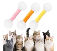 Juguete for Gatos Q-Tip, Bastoncillos Grandes for Gatos, Bastoncillos Gigantes for Gatos, Bastoncillos Algodón for Gatos Interior, Juguetes for La Dentición Gatitos, Divertidos Interactivos(3PCS-#A)