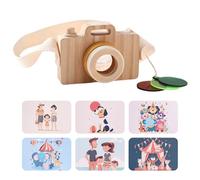 Juguete Fotográfico De Madera - Accesorio De Fotografía Simulado, Juguete De Madera Para Niños | Herramienta Propósito Para Imágenes De Rol, Juguete De Fotografía Decorativo Con Correa Para La C