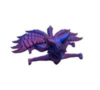 Juguete Fox para impresora 3D: escultura inquieta móvil con estilo de animal de fantasía y concepto de figura de acción móvil. Objeto de juego interactivo para placer táctil y sesiones de