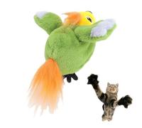 Juguete Gato Interactivo Loro De Peluche Móvil Recargable Gorjeo | Juguete de alas batientes en movimiento para movimiento, estimulación y ocupación cachorro pequeño perro
