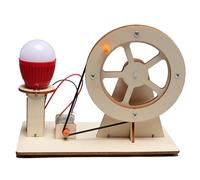 Juguete generador de Electricidad,Juguete generador de Electricidad Manual - Kit científico de generadores - Kit de Ciencia educativa de Madera, Proyecto de Ciencia de generadores para niños