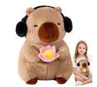 Juguete genérico de Capybara, Animal en Capybara - con orejeras en ,Juguetes Capybara-Dulce de 25 cm/9,8 Pulgadas, Juguete divertido con para Salón y Dormitorio