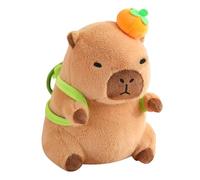 Juguete genérico de peluche Capybara - bonito y dulce - animal de compañía | Regalo para niñas y cumpleaños, Navidad y fiestas, para estantería, oficina, cama y sofá