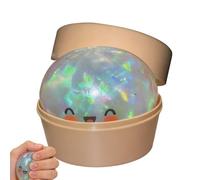 Juguete Gigante De Bola De Masa con Purpurina, Juguete Suave para Apretar con De Vapor, Divertida Bola De Estrés para Moño De Vapor, Colorida Y Suave Estrés para Adolescentes, Adultos