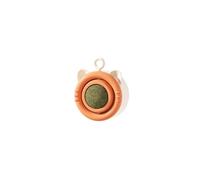 Juguete giratorio for gatos con bola de hierba gatera que rechina los dientes, limpia los dientes, resistente a las mordeduras, agallas fijas, fruta, gato, lamerse por sí mismo, suministros divertidos