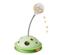Juguete giratorio para gatos, juguete con pista de bolas para gatos, Juguetes de bolas de primavera de alimentación lenta, Juguete giratorio para mascotas, bola de primavera para comer lentamente, par