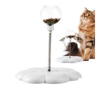 Juguete giratorio para gatos - Juguete de bola desmontable con fugas, juguetes de golosinas para gatos, divertidas bolas de fugas de alimentos, bolas interactivas para fugas de alimentos, dispensador