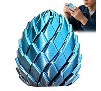 Juguete Giratorio para inquietos, Huevos de estrés Impresos en 3D, 2.56x2.56x2.95 Pulgadas, Juguetes con diseño sensorial, inquietos de Resina Texturizada, Juguete de Escritorio con esti