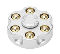 Juguete giroscópico con Punta de Dedo, Juguete Giratorio de Metal Desmontable para aliviar el estrés, Juguete de descompresión para Oficina, hogar, TDAH, Agregar, Spinner Manual (Plata)