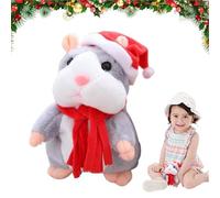 Juguete Hámster Parlante - Algodón PP 15 Cm | Aprende A Hablar Muñeca Hámstere | Hámster Eléctrico1 | Juguete Parlante De Felpa Interactivo Para Niños, Imitación De Voz, Diversión, Aprendizaje, Entret