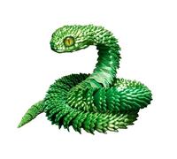 Juguete impreso en, serpiente impresa en | Estatua de serpiente móvil articulada de 23.6 pulgadas | Juguete flexible, coleccionables con bisagras para decoración de salón