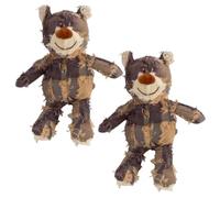 Juguete indestructible para perros Unbreaka Bear - Juguete fuerte para perros - 2 piezas de oso de peluche, juguetes de peluche irrompibles para perros, juguetes de oso de peluche poderosos, juguete