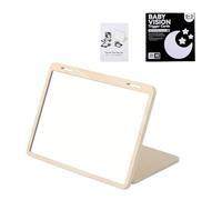 Juguete infantil de madera y vidrio para crecimiento cognitivo visual con diseño flexible seguro y diseños de juego acromático, vidrio de desarrollo cognitivo de roble