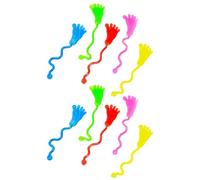 Juguete inquieto pegajoso, masa pegajosa para los pies, 10 juguetes elásticos con forma de pie pegajosa, juego sensorial elástico para escalar la pared y las ventanas para niñas pequeñas