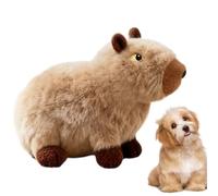 Juguete interactivo Capybara - Juguetes de peluche para perros con múltiples chillones ocultos, chirriante para mascotas para etapa de dentición de cachorros de raza pequeña, mediana y grande |