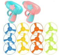 Juguete interactivo de 14 piezas para entrenamiento de persecución de gatos, lanzador de plástico con mordeduras, hélices voladoras, ejercicio para mascotas, regalo para caza y juego