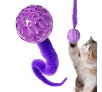 Juguete interactivo de bola para gatos, gusano mágico interactivo con juguete de bola para gatos, bolas inflables de gusano mágico para gatos, juguetes para ayudar a relajar y consolar a tu mascota