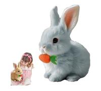 Juguete interactivo de conejo, conejo saltando, conejo, peluches pequeños, conejo rebotando, peluches de conejo, pequeños pueden caminar y hablar para regalos de Pascua y Navidad