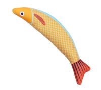 Juguete interactivo de Dentición Catnip - Fish Fish Chew, Crinkle Play | Gran diseño salvaje con tela portátil y Catnip infundido, Juguete interior Mordiendo juguetón para gatos adultos