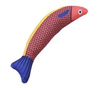 Juguete interactivo de Dentición Catnip - Fish Fish Chew, Crinkle Play | Gran diseño salvaje con tela portátil y Catnip infundido, Juguete interior Mordiendo juguetón para gatos adultos
