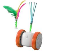 Juguete interactivo de gato genérico - Juego inteligente para gato con detección de movimiento con plumas, juguete inteligente con sensor para gatito - Ejercicio entrenamiento anti aburrimiento