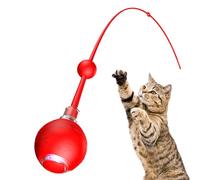 Juguete interactivo de pelota para gatos, 3 modos de movimiento para gatos, estimulante mental inteligente con juego de cola para juego interactivo automático, entrenamiento de caza al aire libre