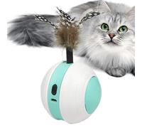 Juguete interactivo de pelota para gatos, juguete interactivo para gatos, movimiento automático, 2 modos, bola de gato, recargable por USB, juguete inteligente para jugar y entrenar