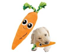 Juguete interactivo de zanahoria para gato, juguete de peluche con squeaker, 16,14 x 4,72 pulgadas, Soft Plush Carrot-Shaped Design, Calming Pet Enrichment, Engaging Puzzle for Small, Large Cats and