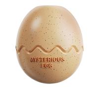 Juguete interactivo dispensador de comida para perros, misteriosa forma de huevo, material TPR, para todas las razas, 10 x 10 x 11,4 cm (color crema)