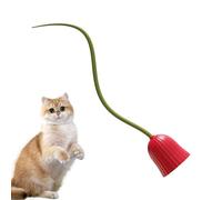 Juguete interactivo genérico, bola de rodillos automática, 2,36 x 2,36 pulgadas USB recargable diseño, enticing Tail Attachment, Authentic Pet-Safe Material para el juego interior y el ejercicio