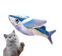 Juguete interactivo genérico de Chirping, Realistic Vocal Fish, 10,24 x 11,02 in Simulated Flapping Set, Battery Operated, Safe and Engaging for Kitten Play, Indoor Cat Entertainment