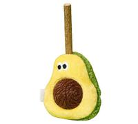 Juguete interactivo genérico para gatos, bola resistente a las picaduras para gatitos de empuje , juguete de mascar para gatos con forma de aguacate para animales