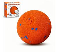 Juguete interactivo inteligente para perros, aire de bola malvada, movimiento automático, rebote y rotación, material E-TPU, clasificación impermeable IPX7, recargable por USB-C, bola rodante activa