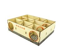 Juguete interactivo para animales pequeños, para entrenamiento de entrenamiento para hámster, laberinto, tubo de madera, jaula de túnel, balancín, casa oscilante, juguetes para hámsters reales