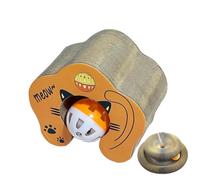 Juguete interactivo para gato rascar, tabla de rascar para gato, rodillo de bolas para gatito con campanillas, juguete interactivo para gatito, protector de muebles, gato, gatito, animau