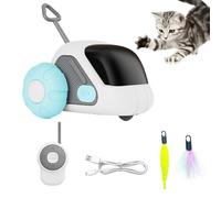 Juguete interactivo para gatos, accesorios electrónicos humorísticos para mascotas con mando a distancia, juguetes electrónicos para gatos | Para gatitos medianos y grandes para el hogar, interior