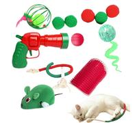 Juguete interactivo para gatos, bola de gato, juguete para dentición, bola de ejercicio de inteligencia navideña, para aliviar el aburrimiento, enriquecimiento del comportamiento, estimulación mental