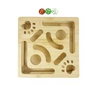 Juguete interactivo para gatos, caja de juego de rompecabezas para estimulación del ejercicio, cartón corrugado con paneles resistentes a las mordeduras, diseño de actividad masticable de