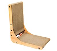 Juguete interactivo para gatos con circuito de pista en forma de L, almohadilla multifuncional para rascar de repuesto