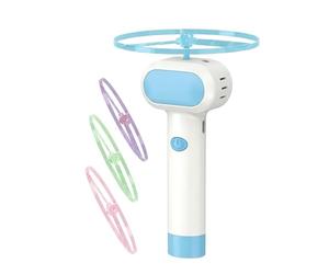 Juguete Interactivo Para Gatos Con Disco : Lanzador Recargable Con 4 Hélices Que Brillan En La Oscuridad, Dispositivo Para Mascotas Fetch Spinner | Para Perros Entrenamiento Persiguiendo Caza I