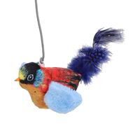Juguete Interactivo para Gatos con Forma de Pájaro, Juguete Duradero de Simulación de Pájaros para Jugar en Interiores, Materiales Seguros, Estimulación Multisensorial para Amantes de los