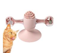 Juguete Interactivo para Gatos con Molino de Viento,Juguete Giratorio para Gatos con Molino de Viento | Juguete para Cepillo de Dientes y masajeador | Hilandero Medio Interactivo del Gato del Soporte