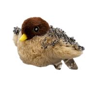 Juguete interactivo para gatos con pájaros que cantan, gorrión aleteo automático recargable, sonidos realistas de pájaros, activado por movimiento para jugar en interiores