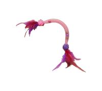 Juguete interactivo para gatos con plumas, juguete para gatos autosuficiente con Cyw344 (C, talla única)