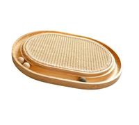 Juguete Interactivo para Gatos con Poste rascador y 5 esferas rodantes con Sonido y atrayente rascador de Gato de sisal Natural