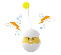 Juguete interactivo para gatos de bola de juguete, Rolling Moving con Chirping Sound, 6,1 x 2,76 x 2,76 pulgadas Adorable Compact Cat Toys, Portable Enrichment Game for Indoor Bored Pets