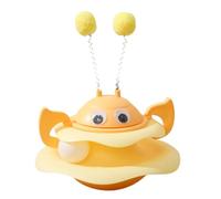 Juguete interactivo para gatos domésticos, juguete para gatos con plato giratorio - Juguete interactivo para gatos con abeja, juguete multiusos para mascotas para interiores, que hará que tu gato esté