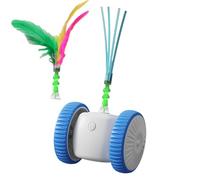 Juguete interactivo para gatos, juego inteligente activado por movimiento para gato con plumas, juguete de simulación de movimiento, para entretenimiento, hogar, interior, exterior, ejercicio